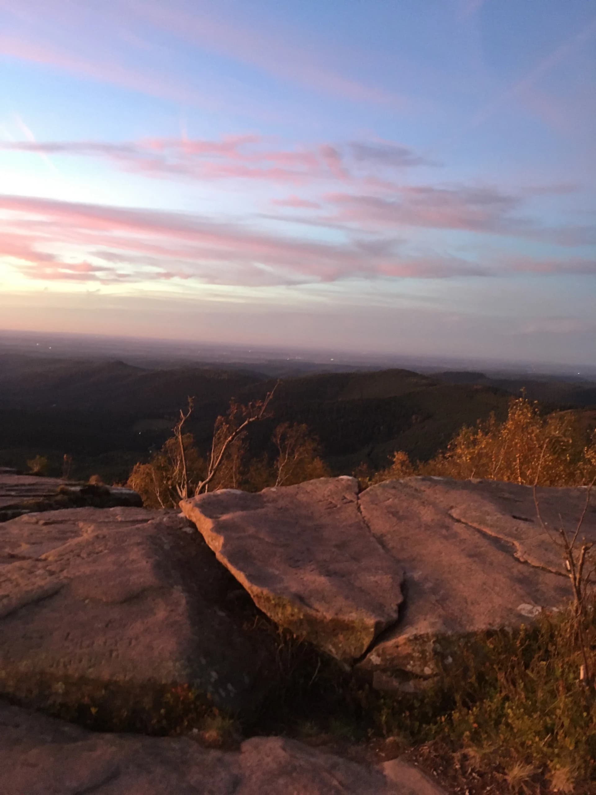 Panorama sur les Vosges depuis le Donon