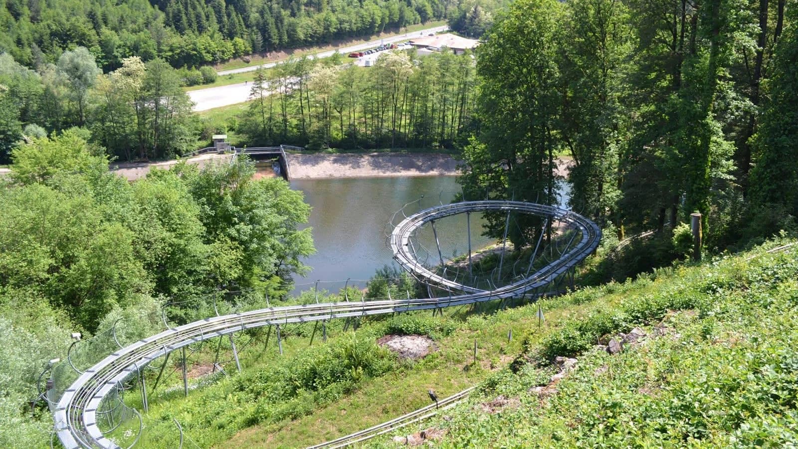 Luge alpine près du plan incliné d’Arzviller